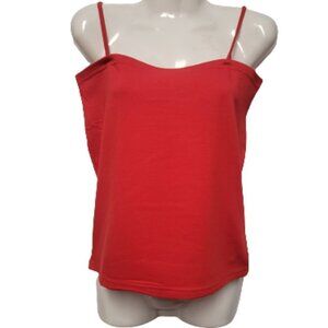 RED Spaghetti Strap Camisole Red Tank Top - New Without Tags- One Size